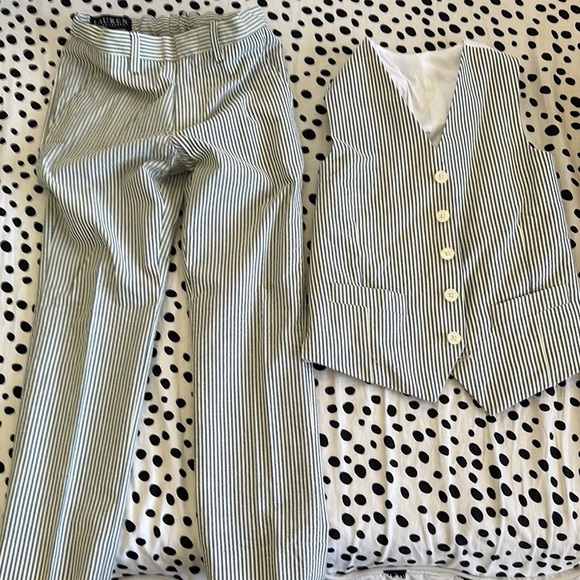 Ralph Lauren Striped Vest and Pants Set - Picture 1 of 6